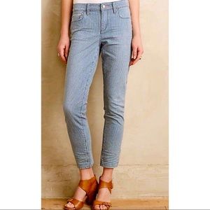 Pilcro Anthropologie Railroad Stripe Jeans 29